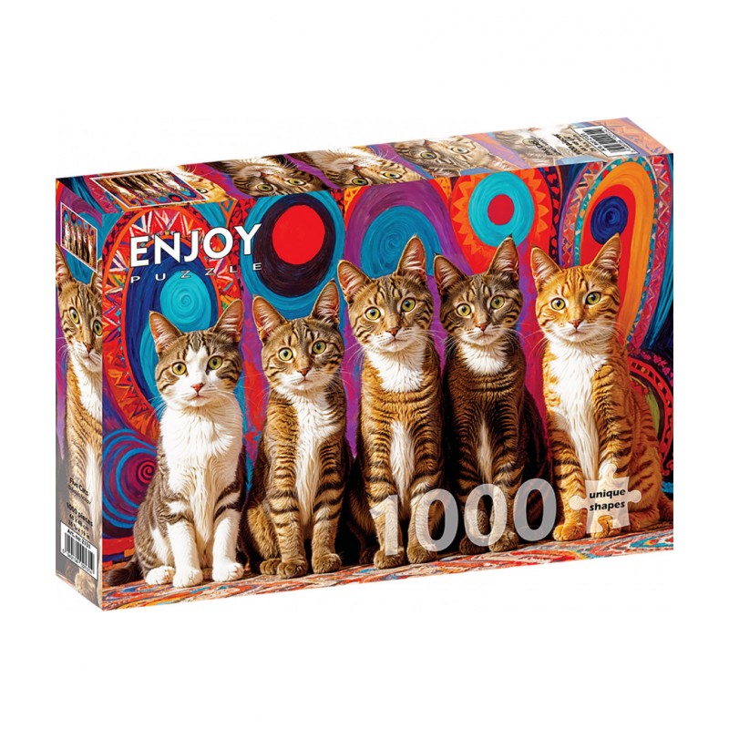 puzzle 1000Pcs - Five Cats